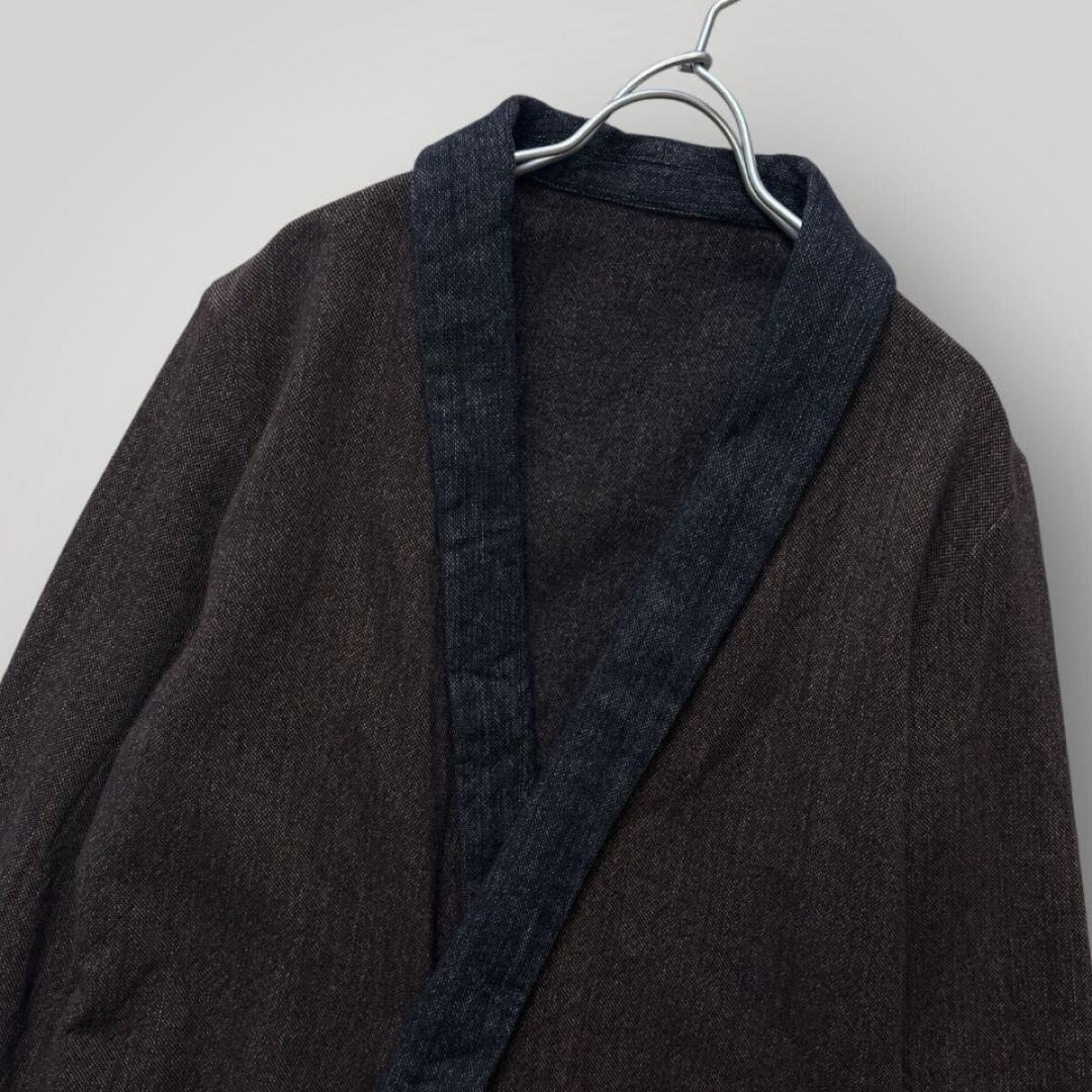 The Sakaki ザサカキ /セットアップ 作務衣 M　ＪＡＰＡＮ ブラウン