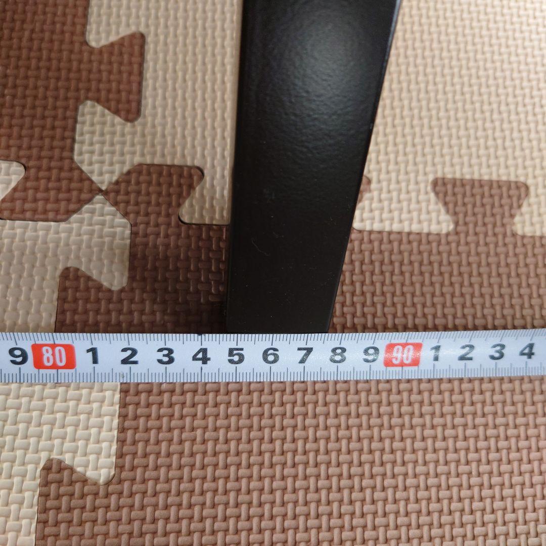 《美品》棚付き折りたたみデスク (組立て不要、ブラウン色)