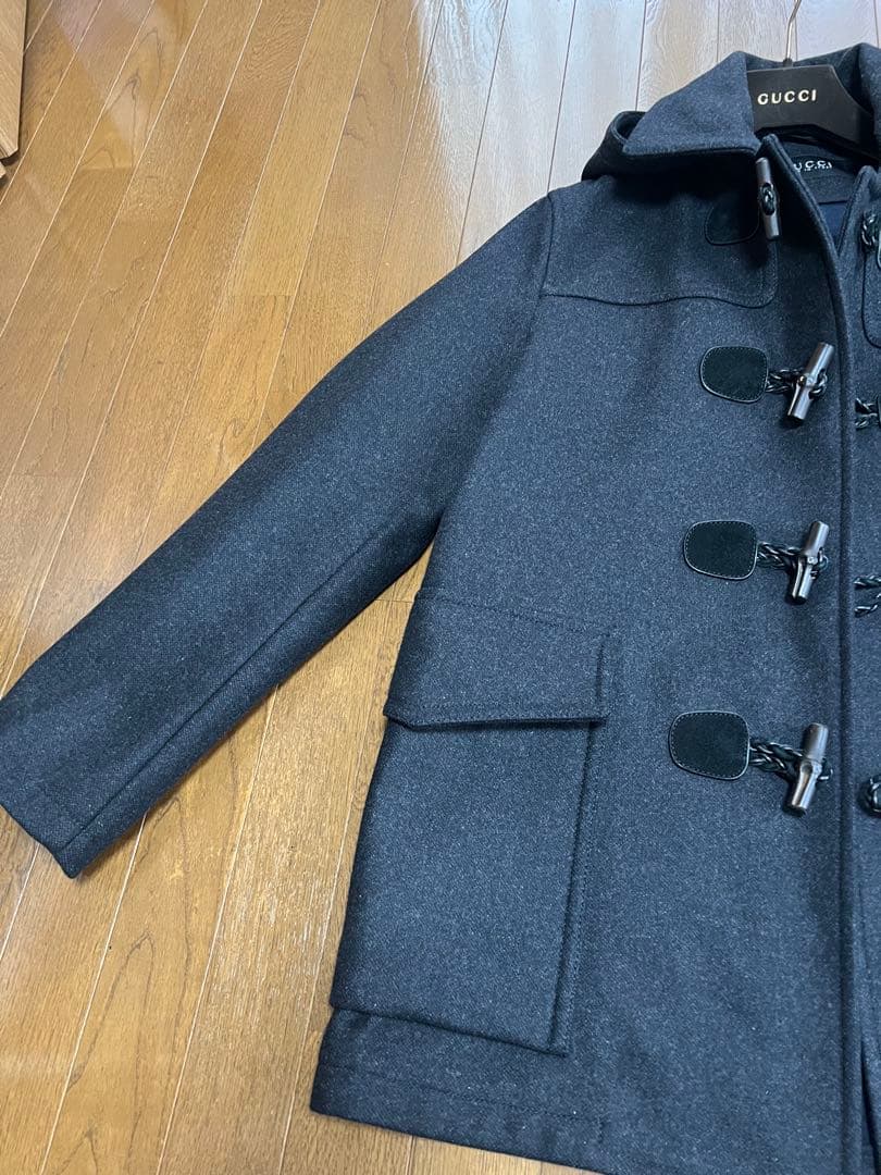 GUCCI ダッフルコート ダークグレー　46