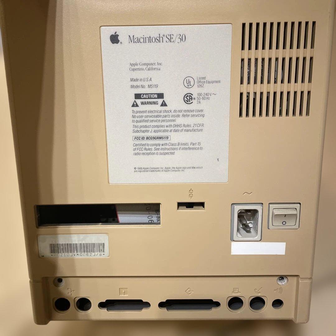 Macintosh SE/30 本体 美品 HDD付 部品取り
