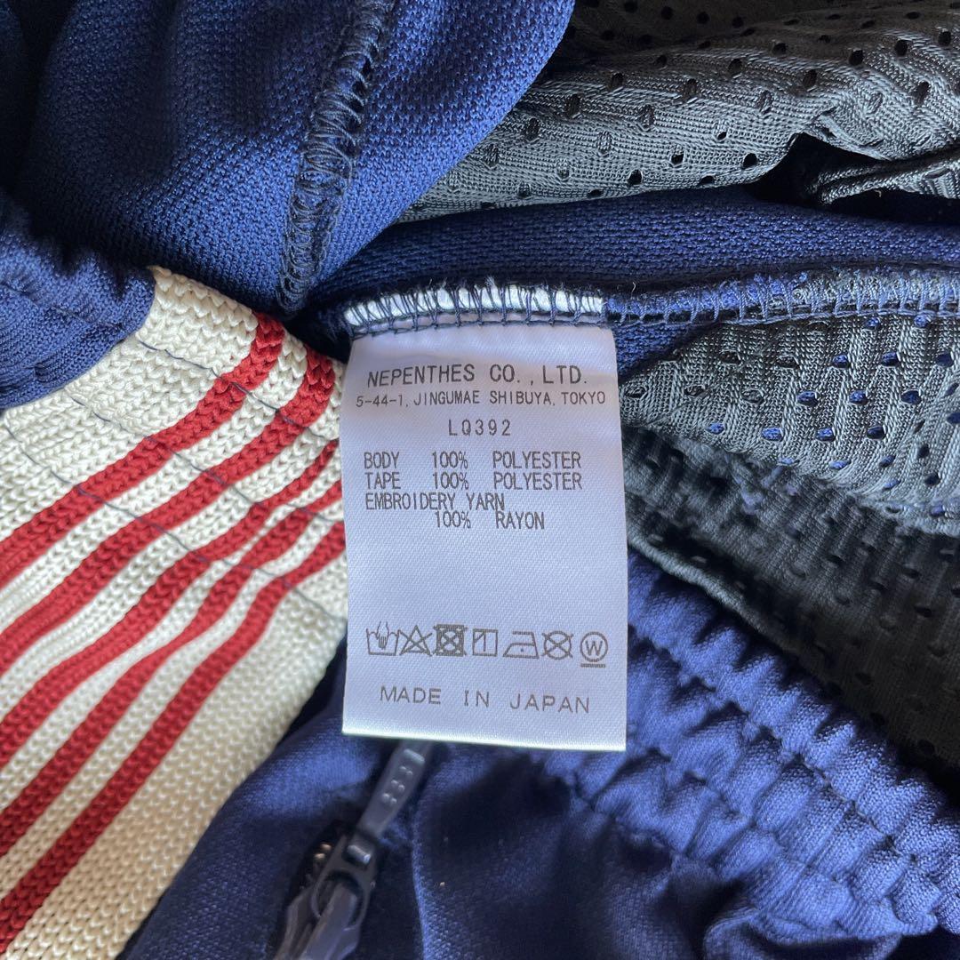 サイズ変更可能　ストレート　ネイビー　レッド　needles トラックパンツ