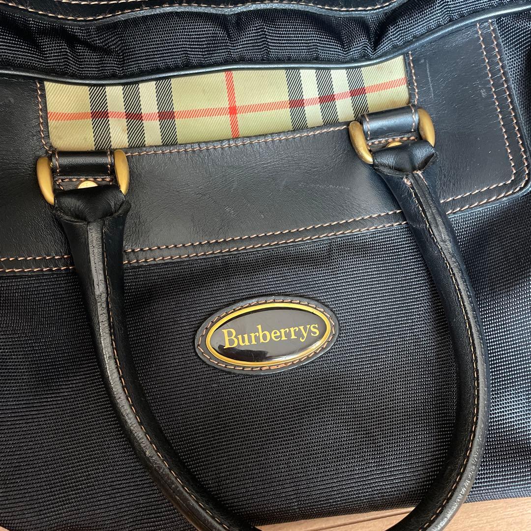 BURBERRY GOLF ボストンバック　ノバチェック　黒