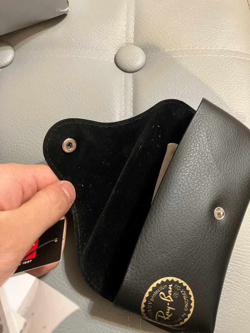 は*ひ様 Ray-Ban ORB4258Fサングラス ブルー ケース付き　保証書