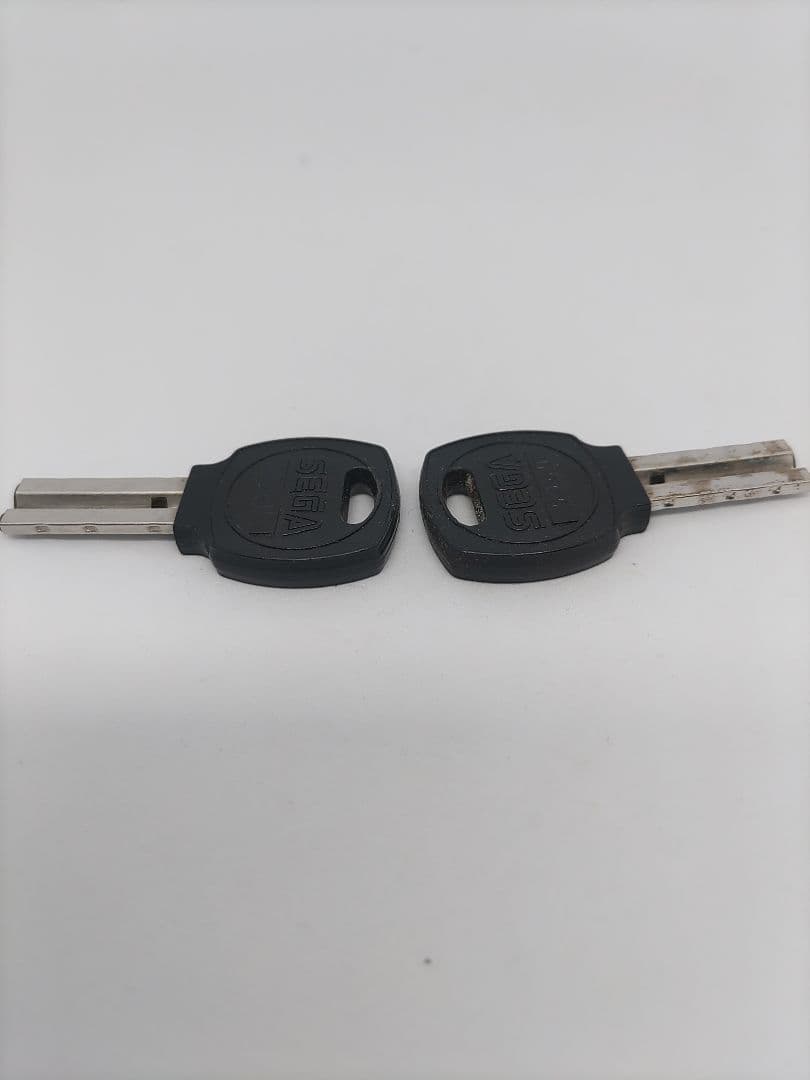 セガ　解除キー2個セット　5380　純正未使用 中古品シリンダー付き