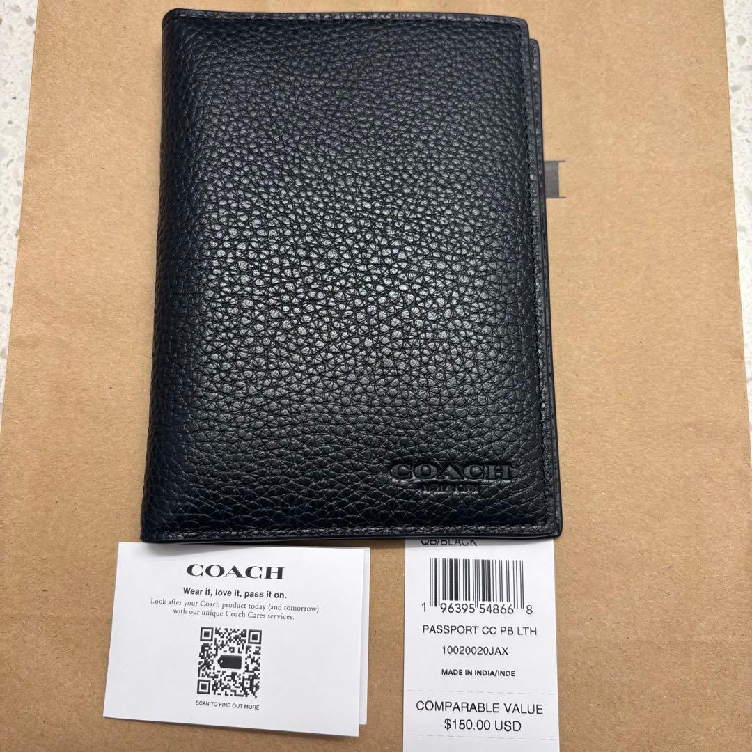 COACH パスポートケース ブラック