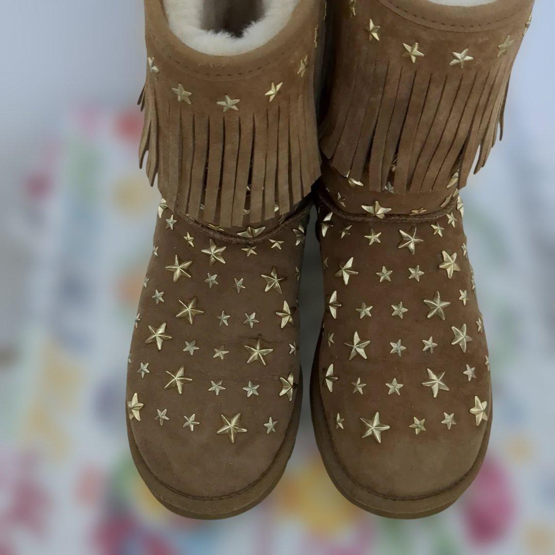 UGG×JIMMY CHOOコラボ■星 スタッズ付 ムートンブーツ■アグ スター
