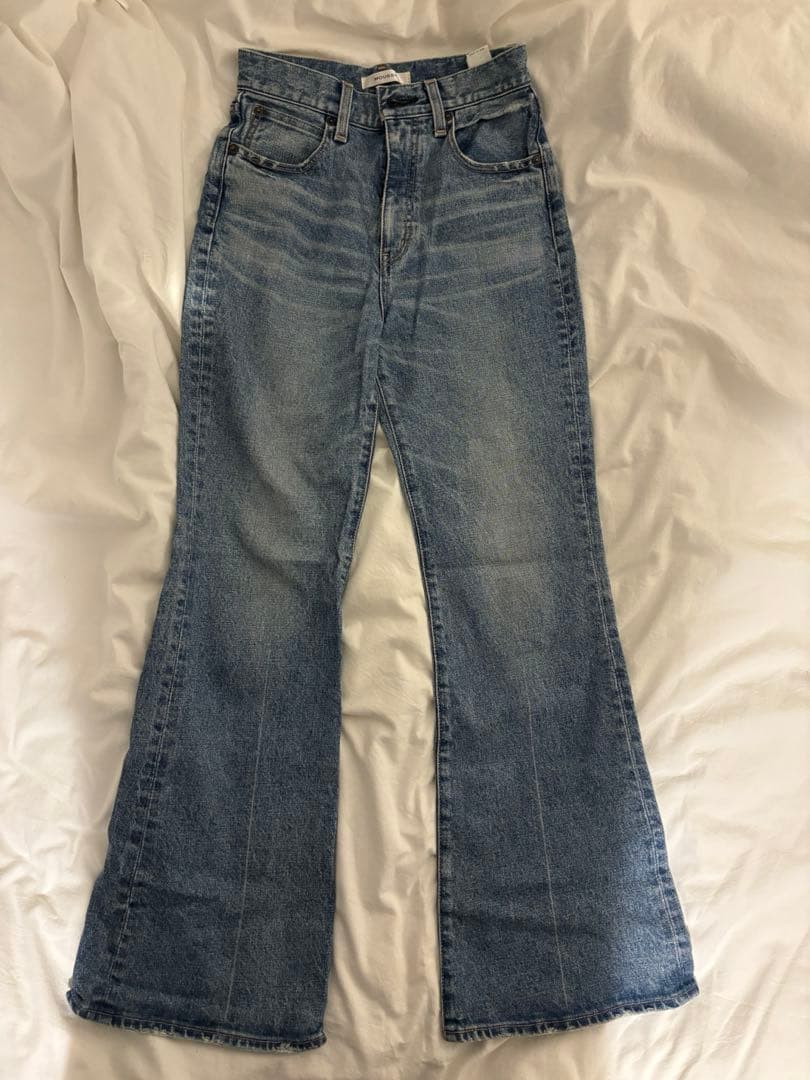 MOUSSY MVS flare 25inch フレアデニム　ブルー