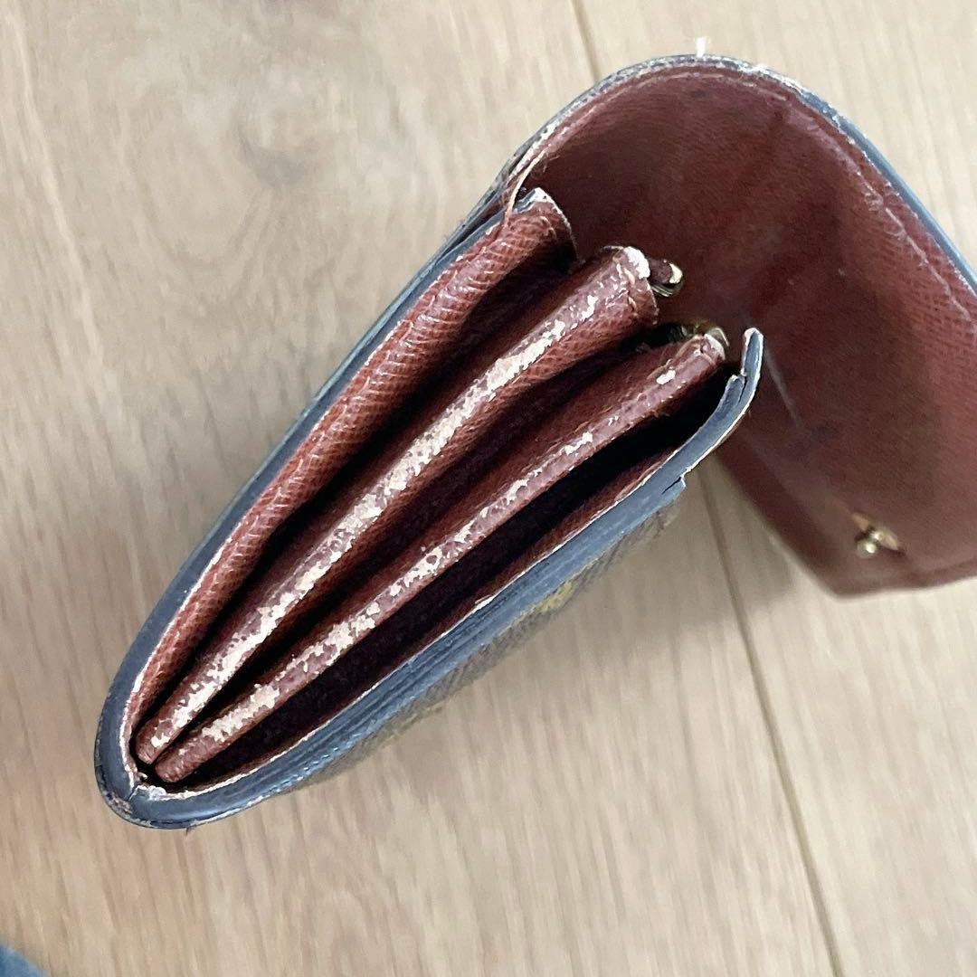 ルイ・ヴィトン　モノグラム　ポルトモネ・ジップ　二つ折財布