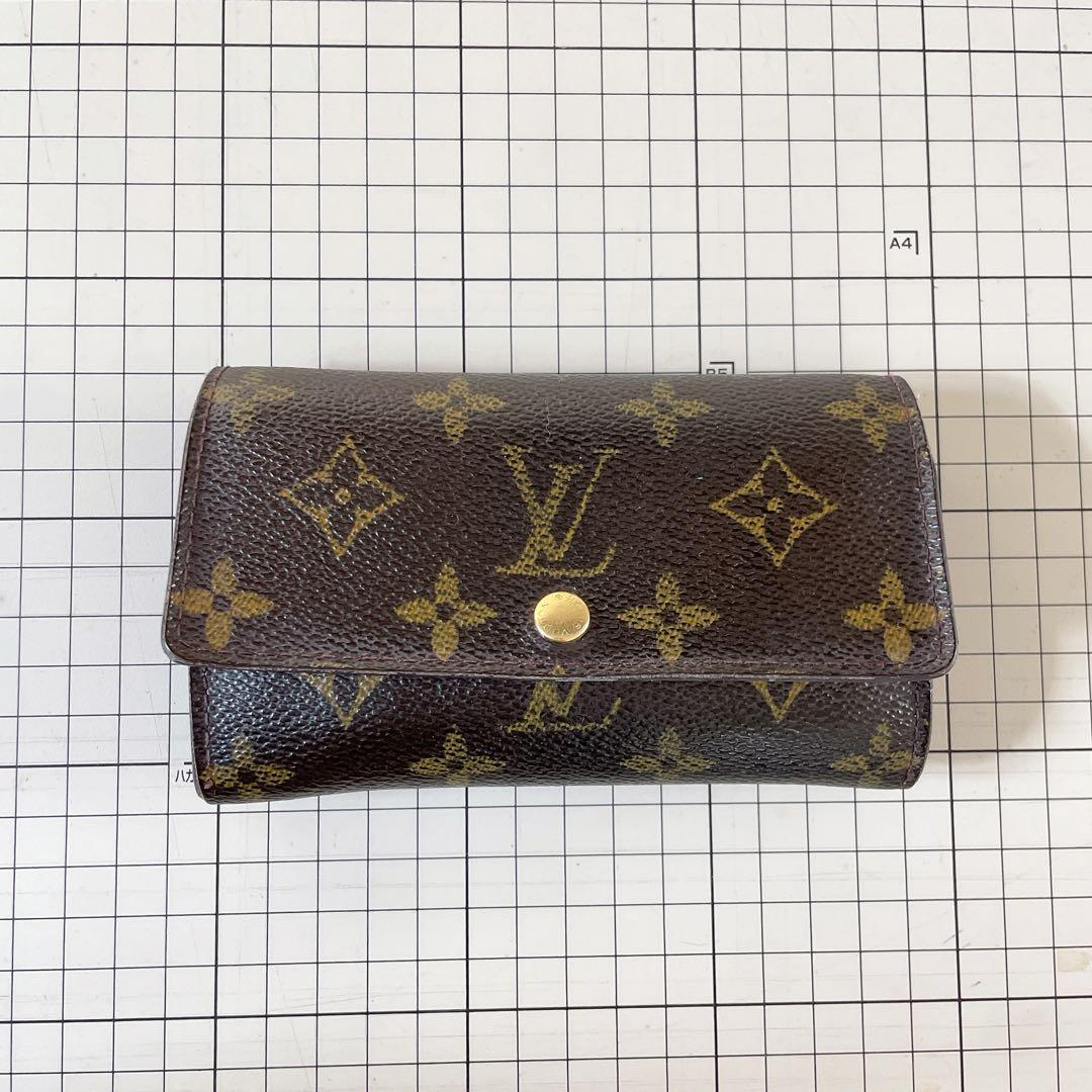ルイ・ヴィトン　モノグラム　ポルトモネ・ジップ　二つ折財布