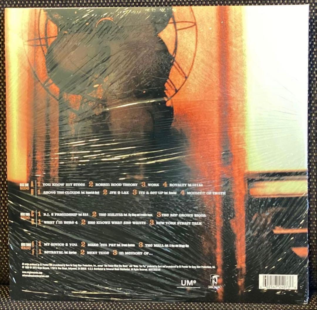 新品未開封 GANG STARR MOMENT OF TRUTH 3枚組レコード