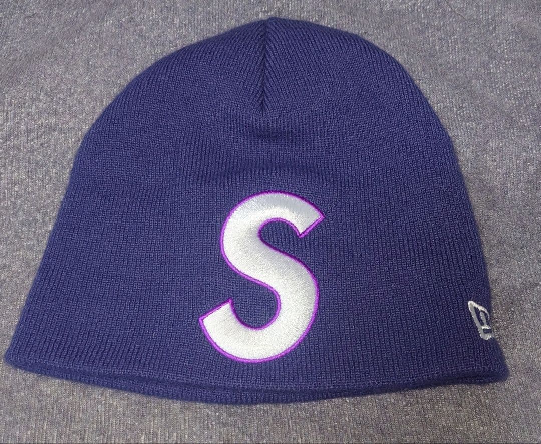 帽子 Supreme New Era S Logo Beanie Navy