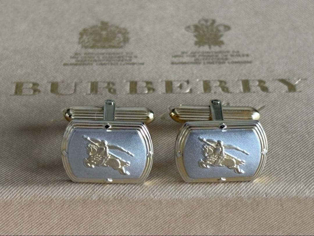 BURBERRY スターリングシルバー製カフリンクス※付属品無し