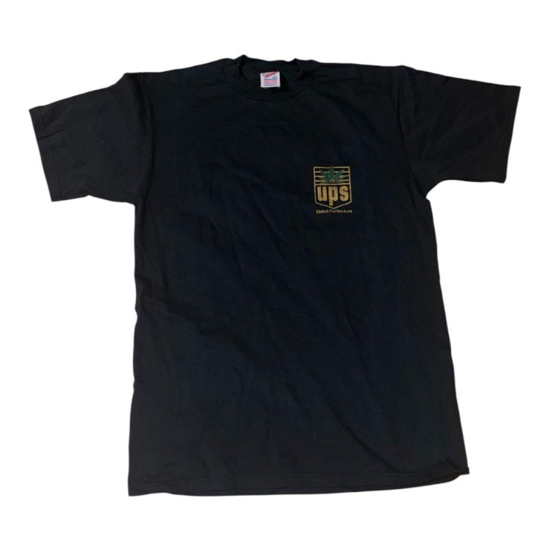 90s vintage マリファナ　100%コットンTシャツ ブラック　大麻