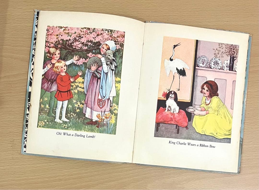 No.249 希少 古書 洋書 絵本 美しい 水彩 アンティーク ビンテージ