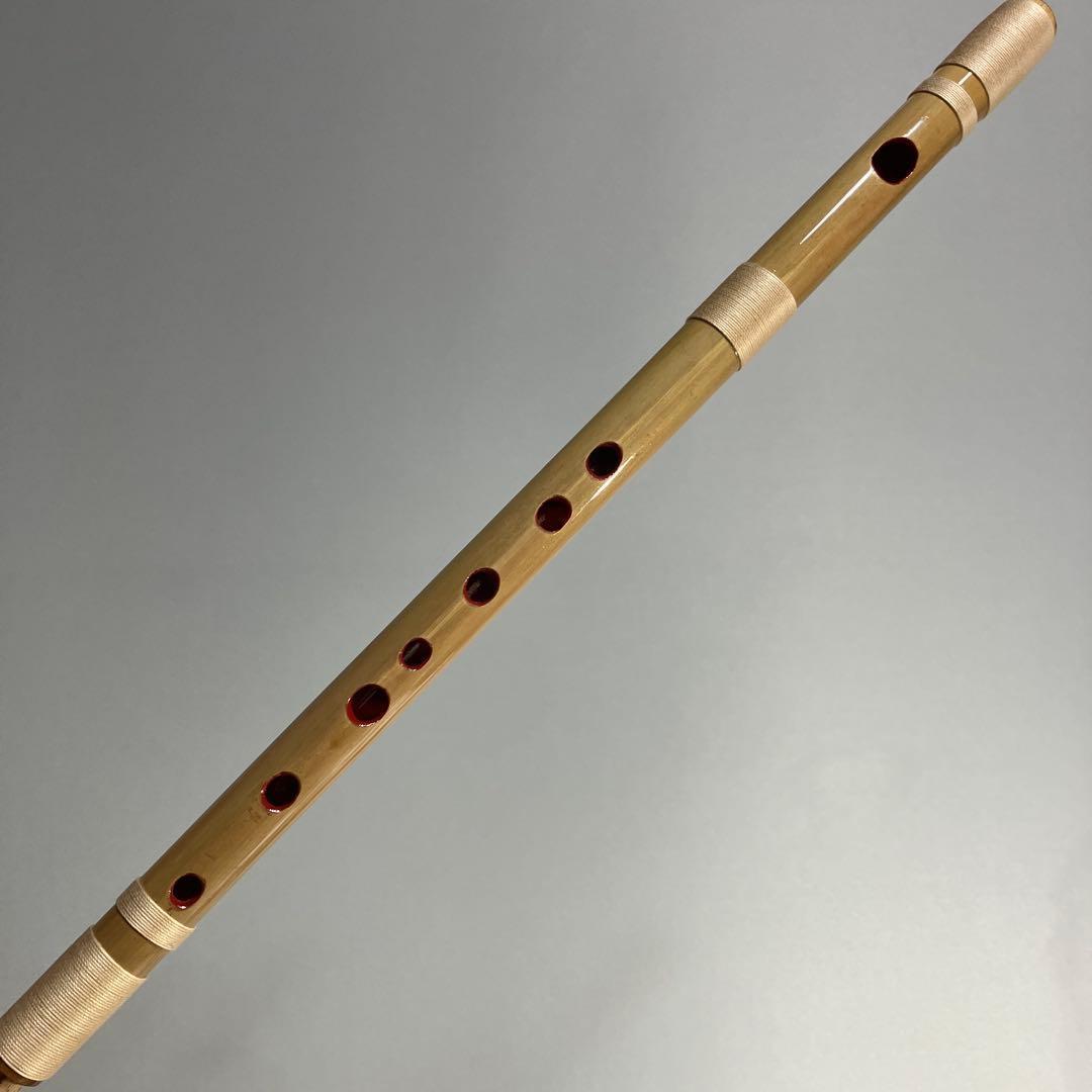 【篠笛九本調子 C#管】MR9-24 唄物ドレミ調　天地糸巻竹笛　西洋音階