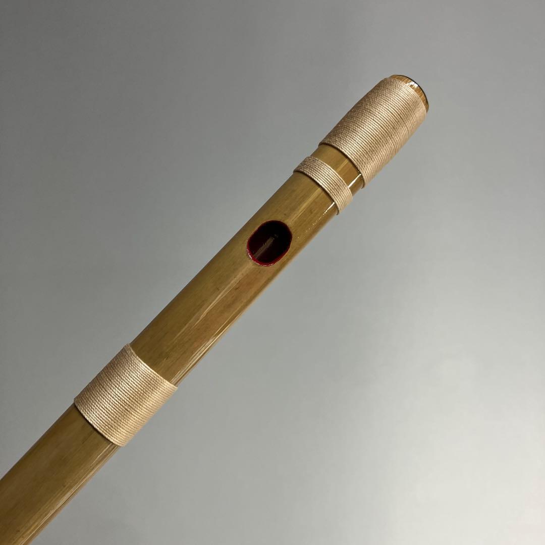 【篠笛九本調子 C#管】MR9-24 唄物ドレミ調　天地糸巻竹笛　西洋音階