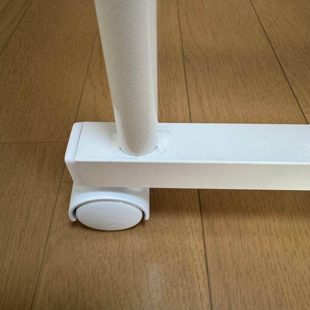 【美品】足立製作所 滑らない スラックスハンガー 20本掛け ホワイトA 日本製