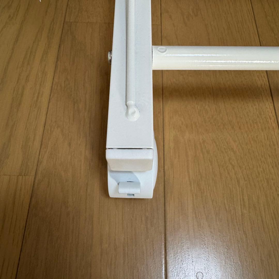 【美品】足立製作所 滑らない スラックスハンガー 20本掛け ホワイトA 日本製