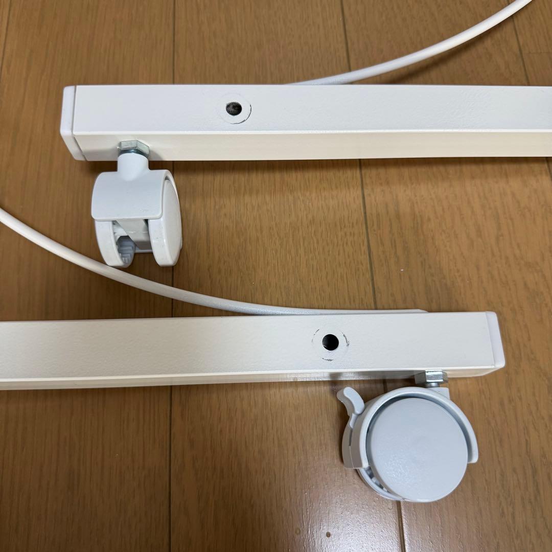 【美品】足立製作所 滑らない スラックスハンガー 20本掛け ホワイトA 日本製