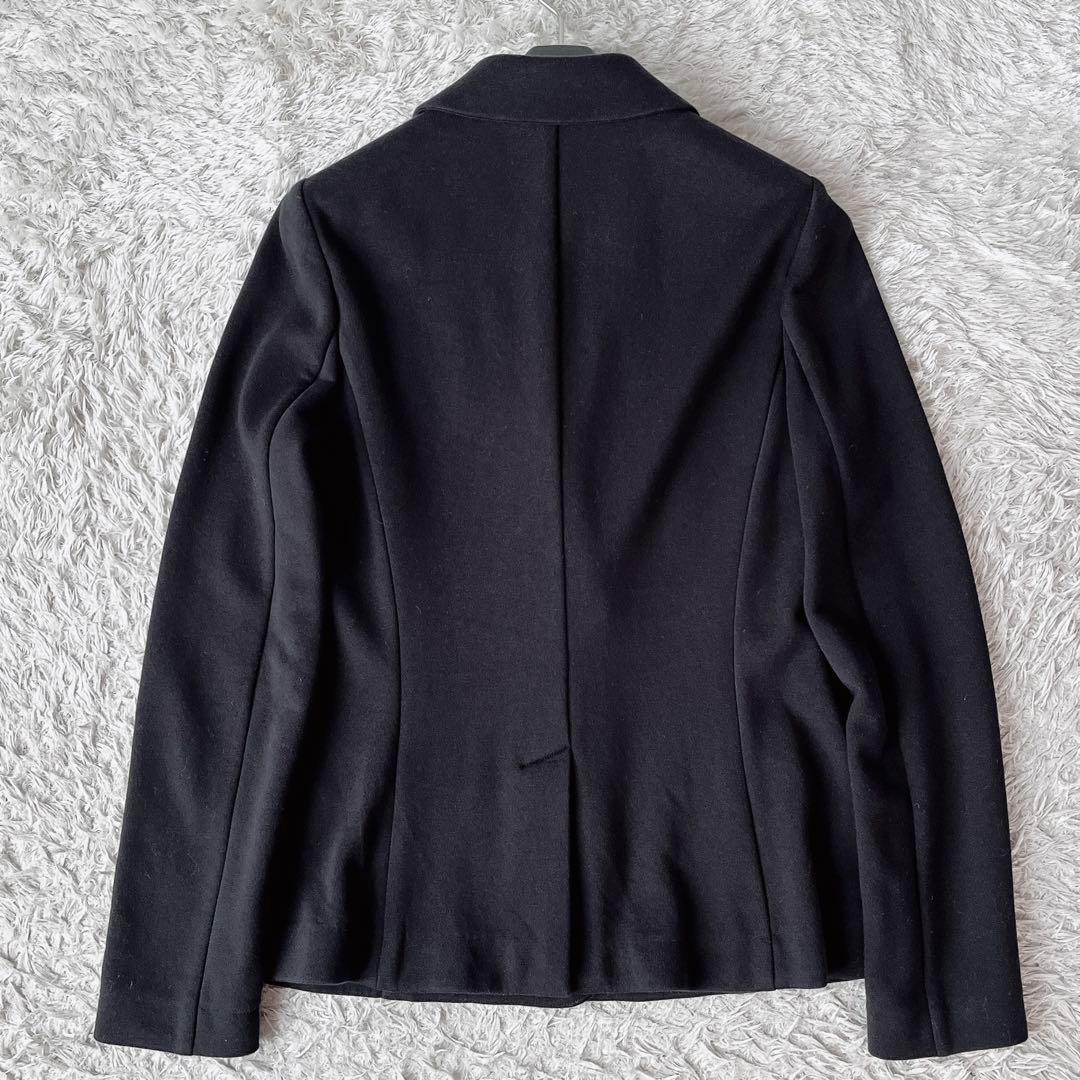 【美品】セオリーリュクス テーラードジャケット コットンスウェット素材 黒