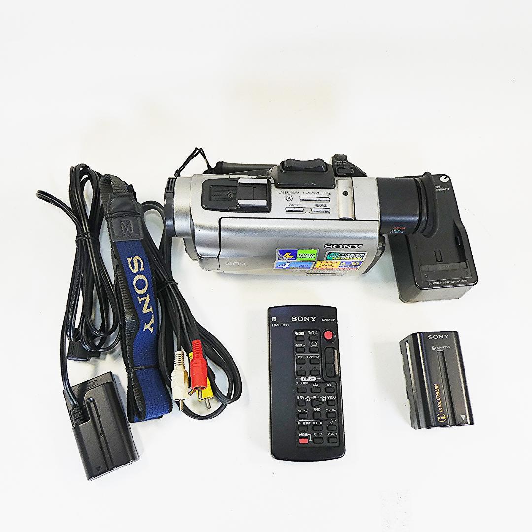 ソニー DCR-TRV7 【動作良好】MiniDV ビデオカメラ　ダビングに最適