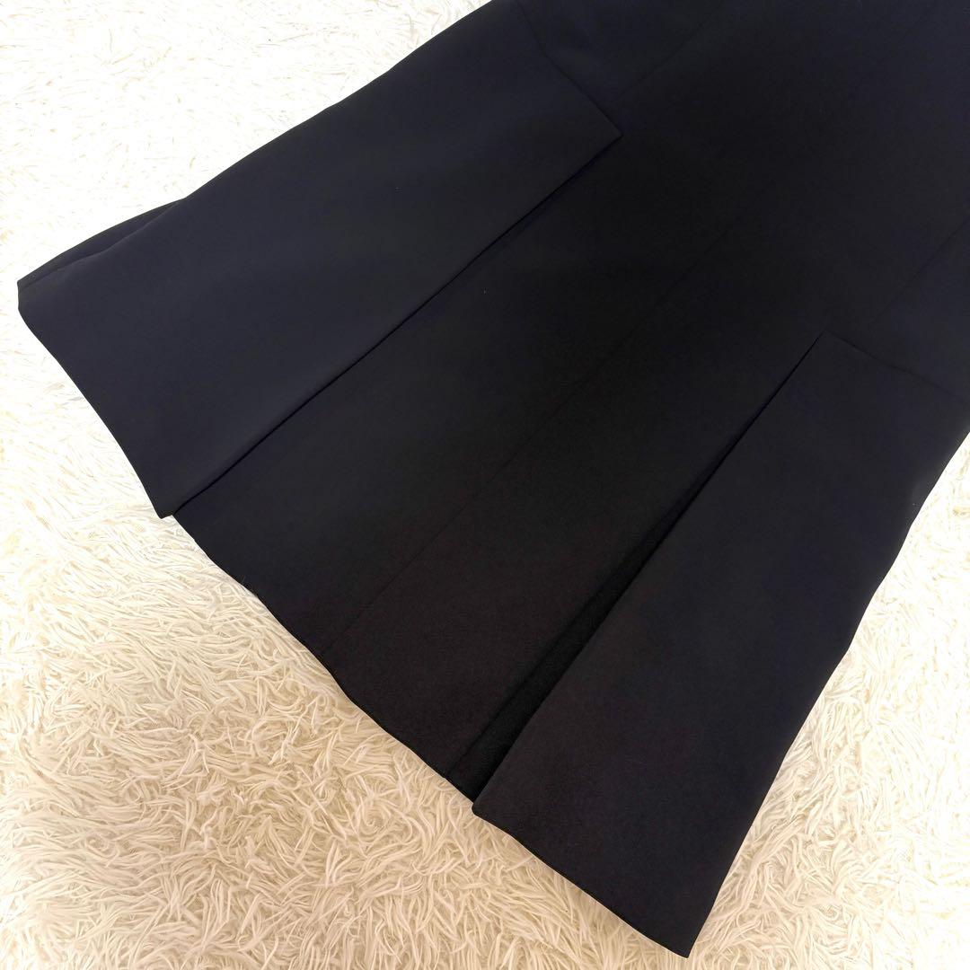 【未使用級】フォクシー　ワンピース　ストレッチ　タック　手洗い可　ブラック　38