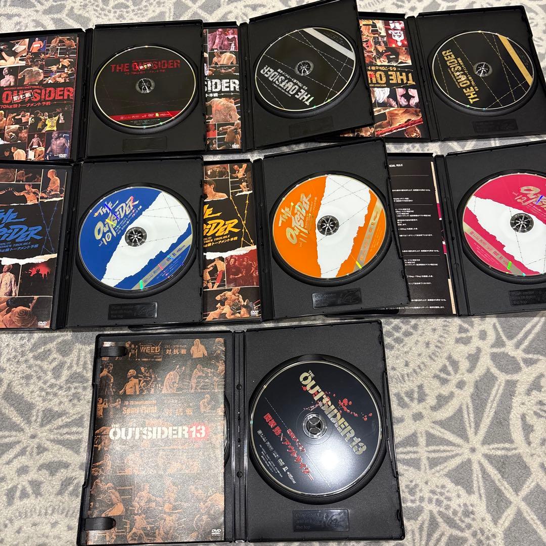 正規品ジ・アウトサイダー DVD 1〜13セット　格闘技　朝倉未来　前田日明