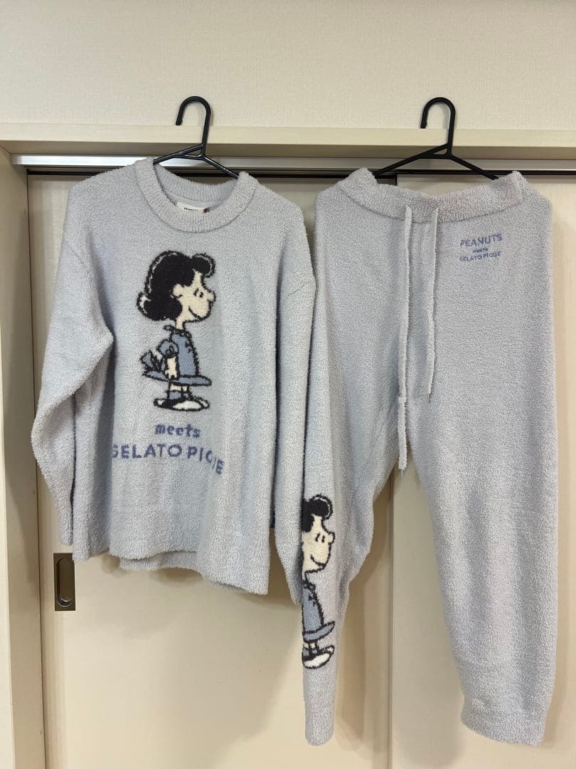 毎日300円値下　ジェラートピケ　ピーナッツ スヌーピー　ルーシー　セットアップ