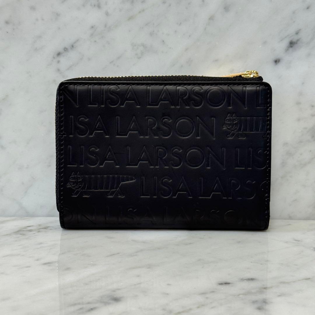 新品 未使用 リサ・ラーソン LISA LARSON 本革 二つ折り財布
