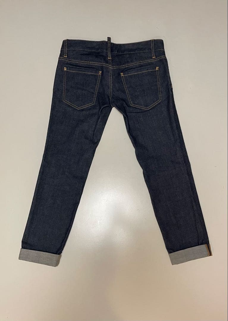 極美品✨ DSQUARED2 イタリア製　38 美シルエット 赤タグ　濃紺
