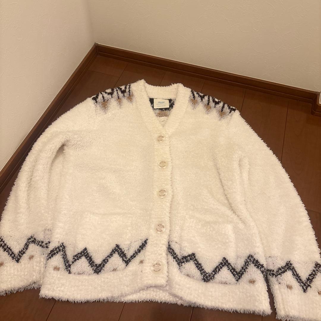 ジェラートピケSteiff テディベアプリント ルームウェア　カーディガン