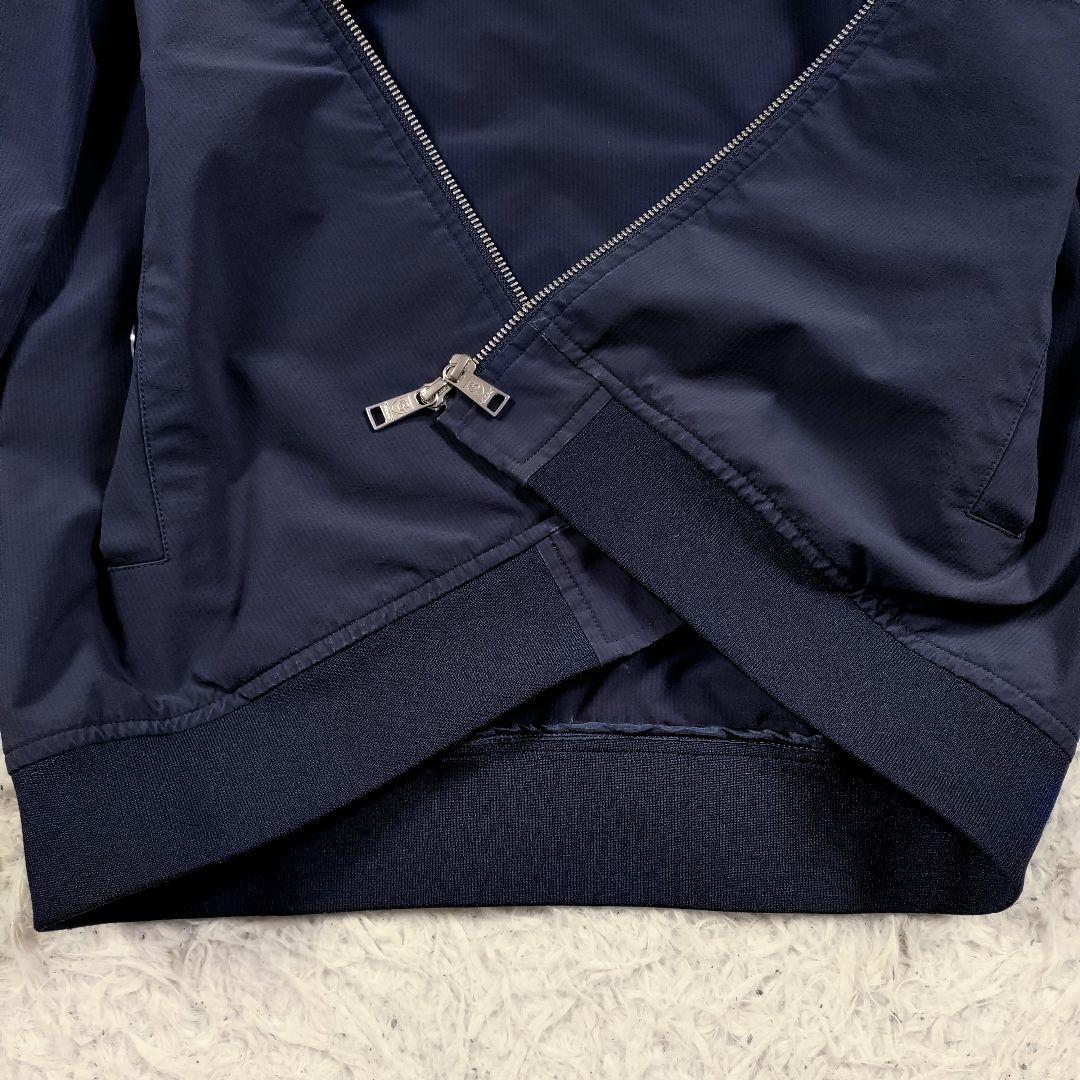 BLACK LABEL　フーデットパーカー　ブラックチェック　ロゴ　ネイビー