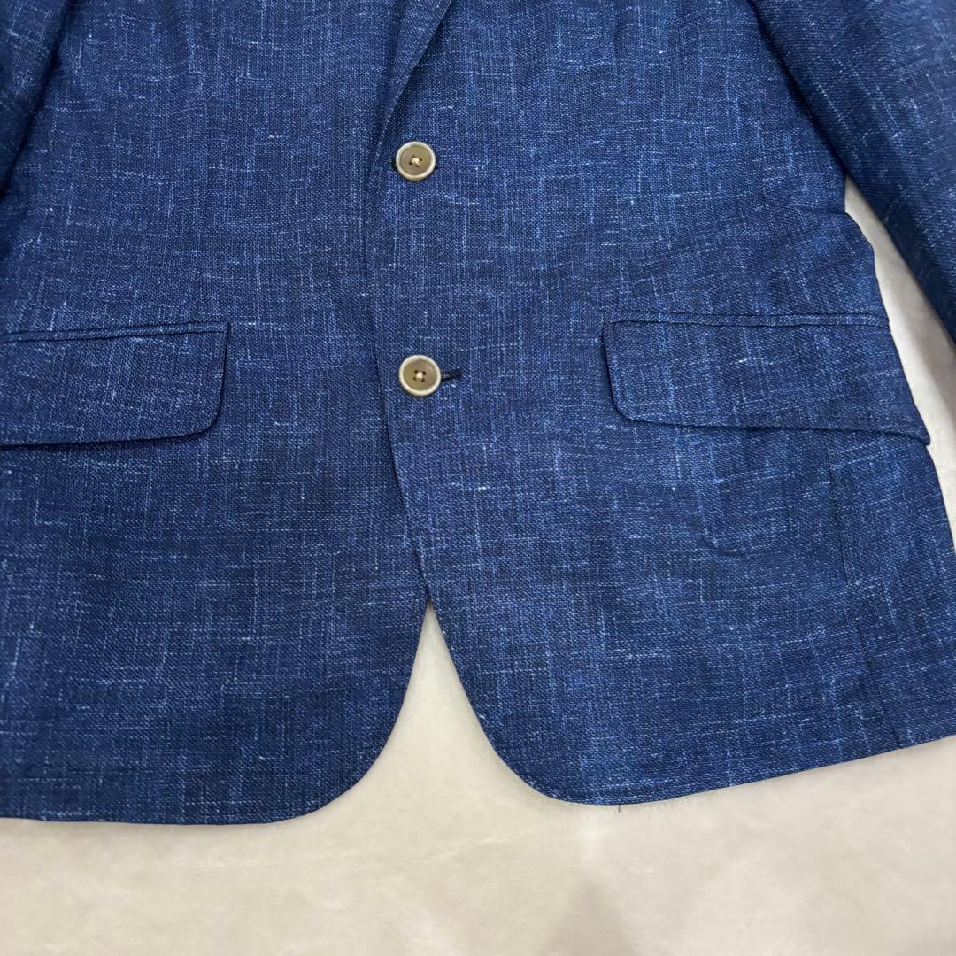 【極美品】Men's BIGI トラベルジャケット ノーカラージャケット