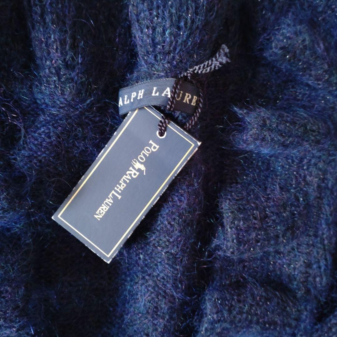 Ralph Lauren 【新品未使用】ラメ入モヘア混フリルボレロ カーディガン