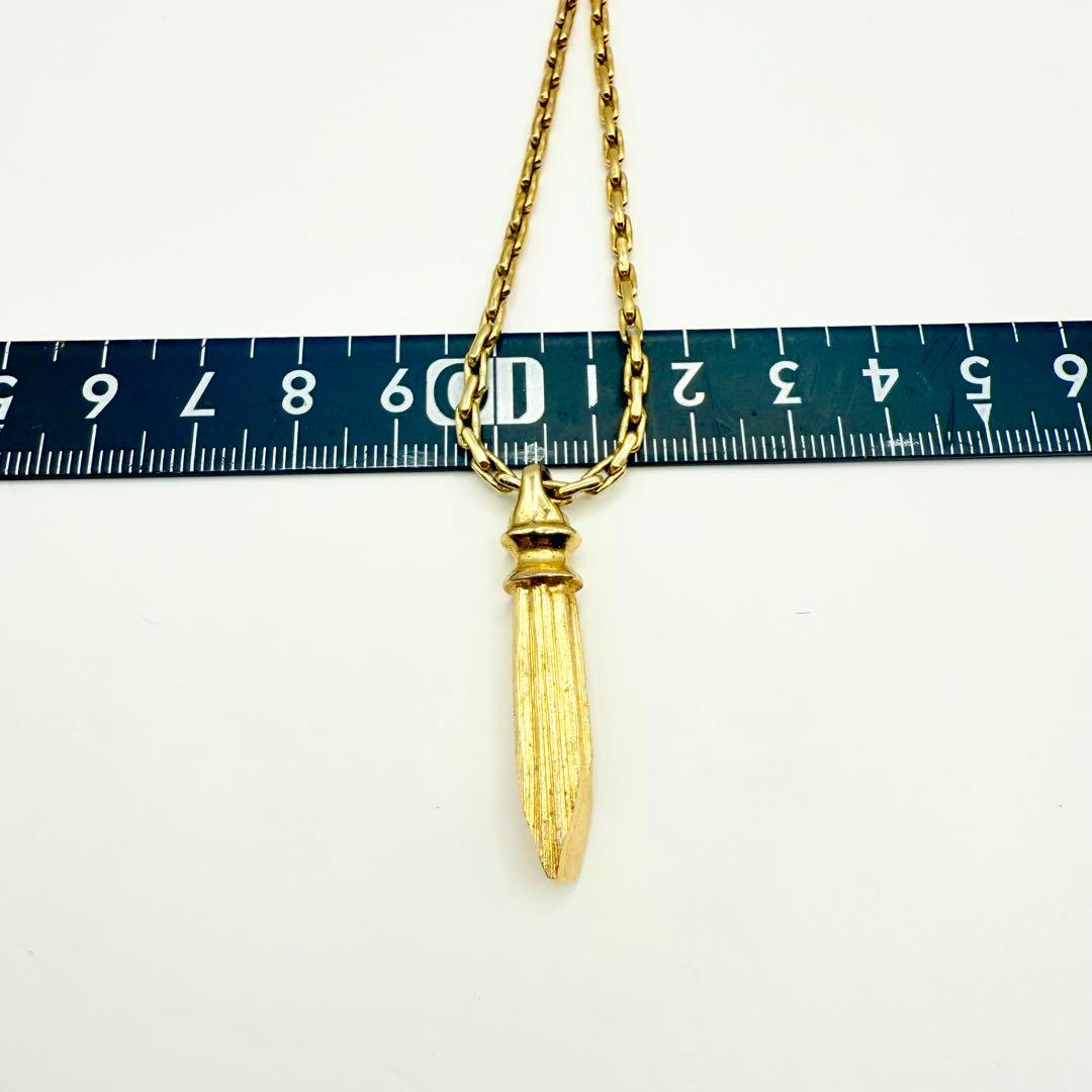 【vintage】Dior ディオール　ペンダントネックレス　ゴールド　ドイツ製