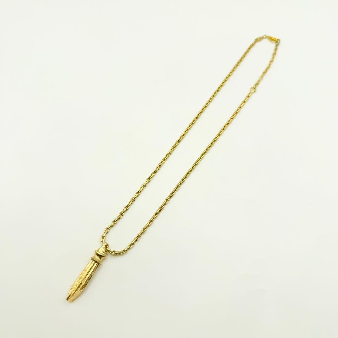 【vintage】Dior ディオール　ペンダントネックレス　ゴールド　ドイツ製