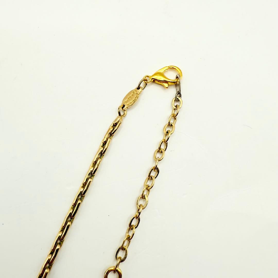 【vintage】Dior ディオール　ペンダントネックレス　ゴールド　ドイツ製