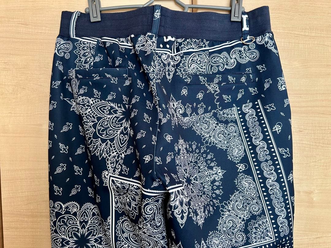 DIVINER GOLF ペイズリー ネイビー ゴルフパンツ ジャージ XL
