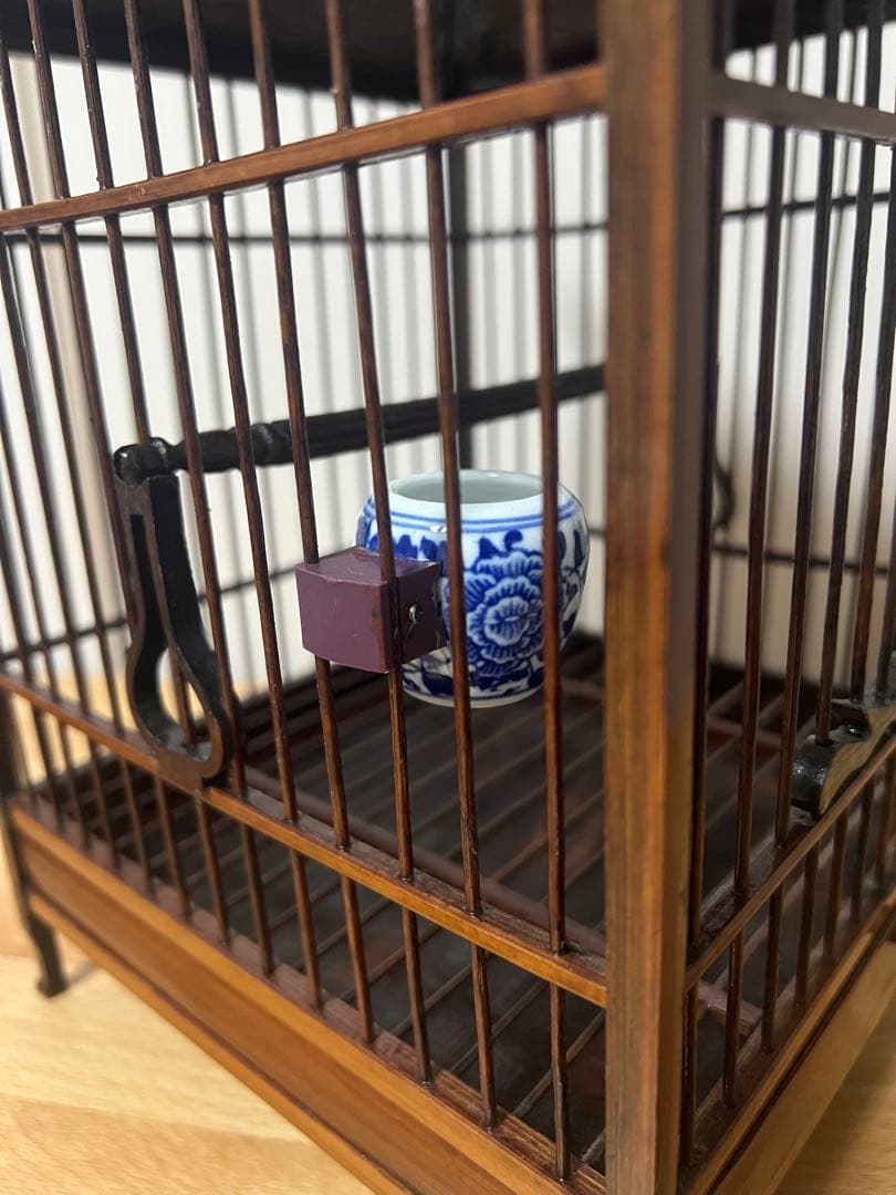 アンティーク 木製 鳥籠 鳥かご レトロ 吊り下げ式