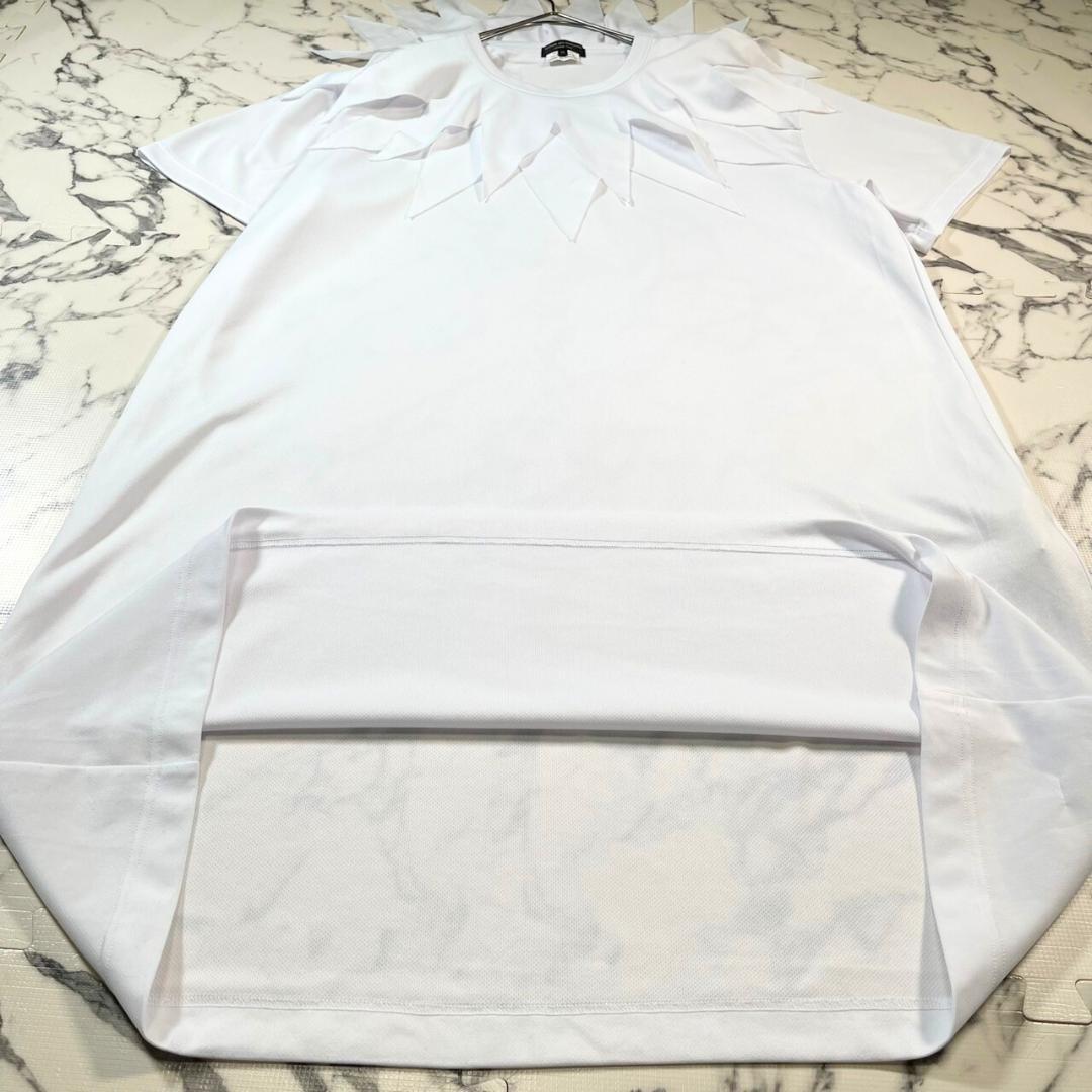✨23SS/ピエロ襟✨(XL) COMME des GARÇONS 白 ロングT