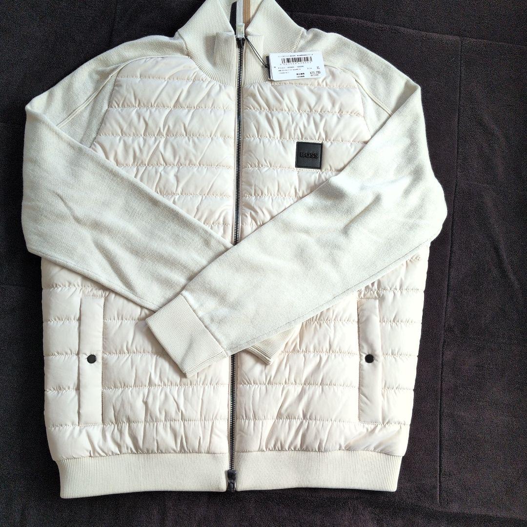 BOSS アイボリー キルティング ジャケット XL