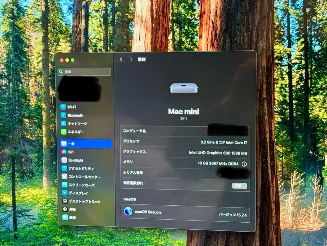 Mac mini 2018 i7 3.2GHzメモリ16GB SSD512GB