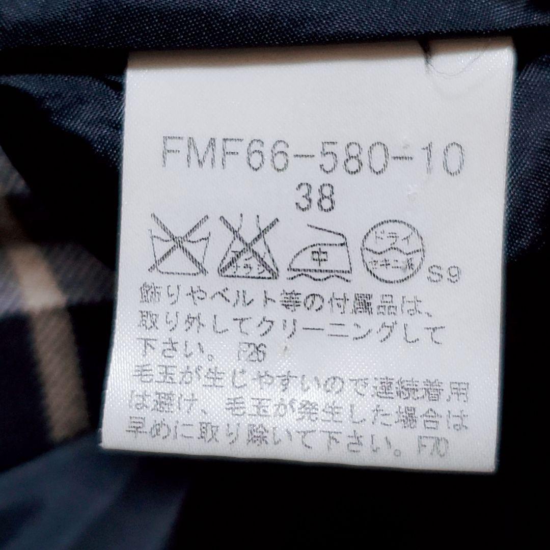 バーバリーブルーレーベル　ノバチェック　チュニックワンピース　ノースリーブ　38