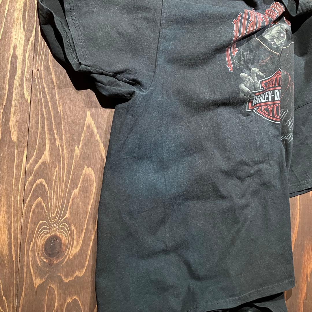 ハーレーダビッドソン ヘインズ　tシャツ エンブレム　ゾンビ　XL 両面