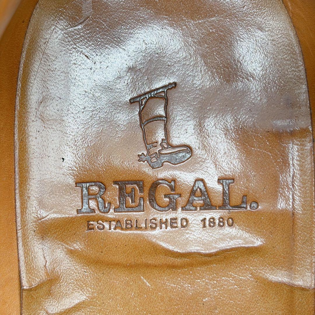 【極美品】REGAL リーガル 25.5 チロリアン レザー ブラック