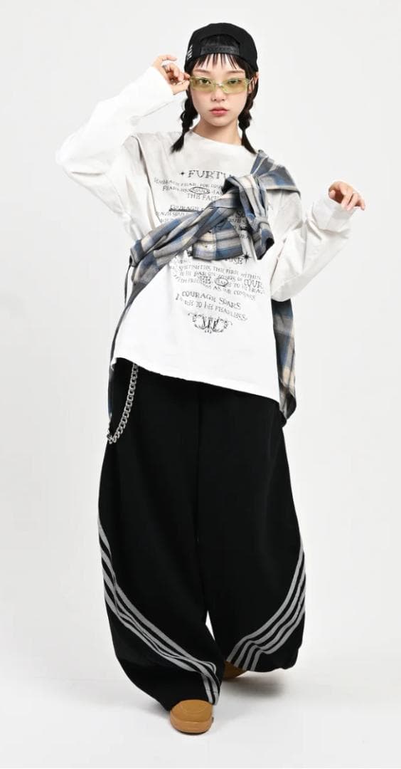 L2095　バルーントラックパンツ　M（black）　地底人ONLINE