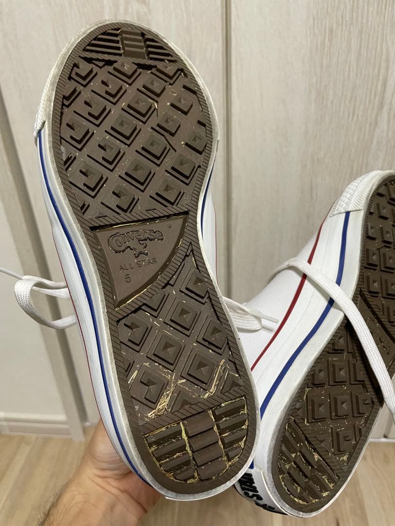 コンバース　オールスター　ハイカット　hi ホワイト 5 ゴルフシューズ