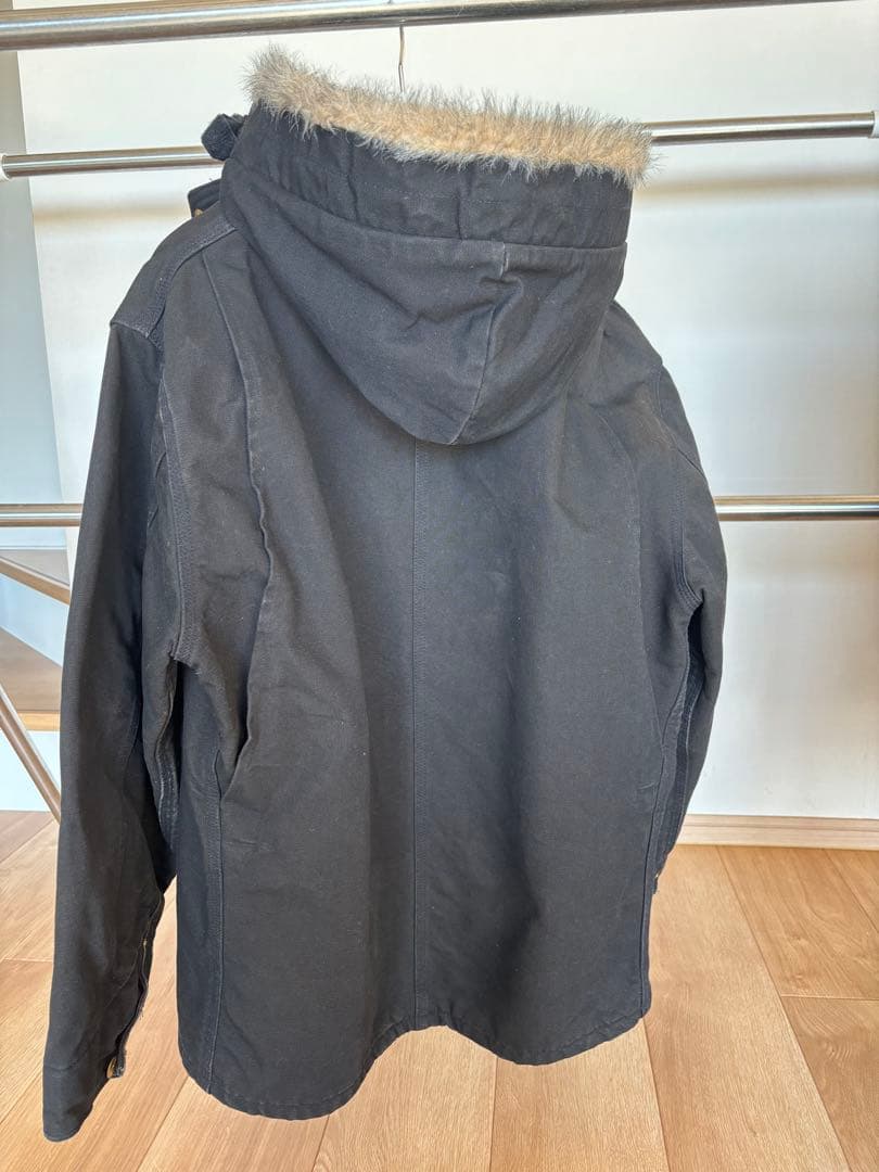 Carhartt カバーオール ブラック　フード付き