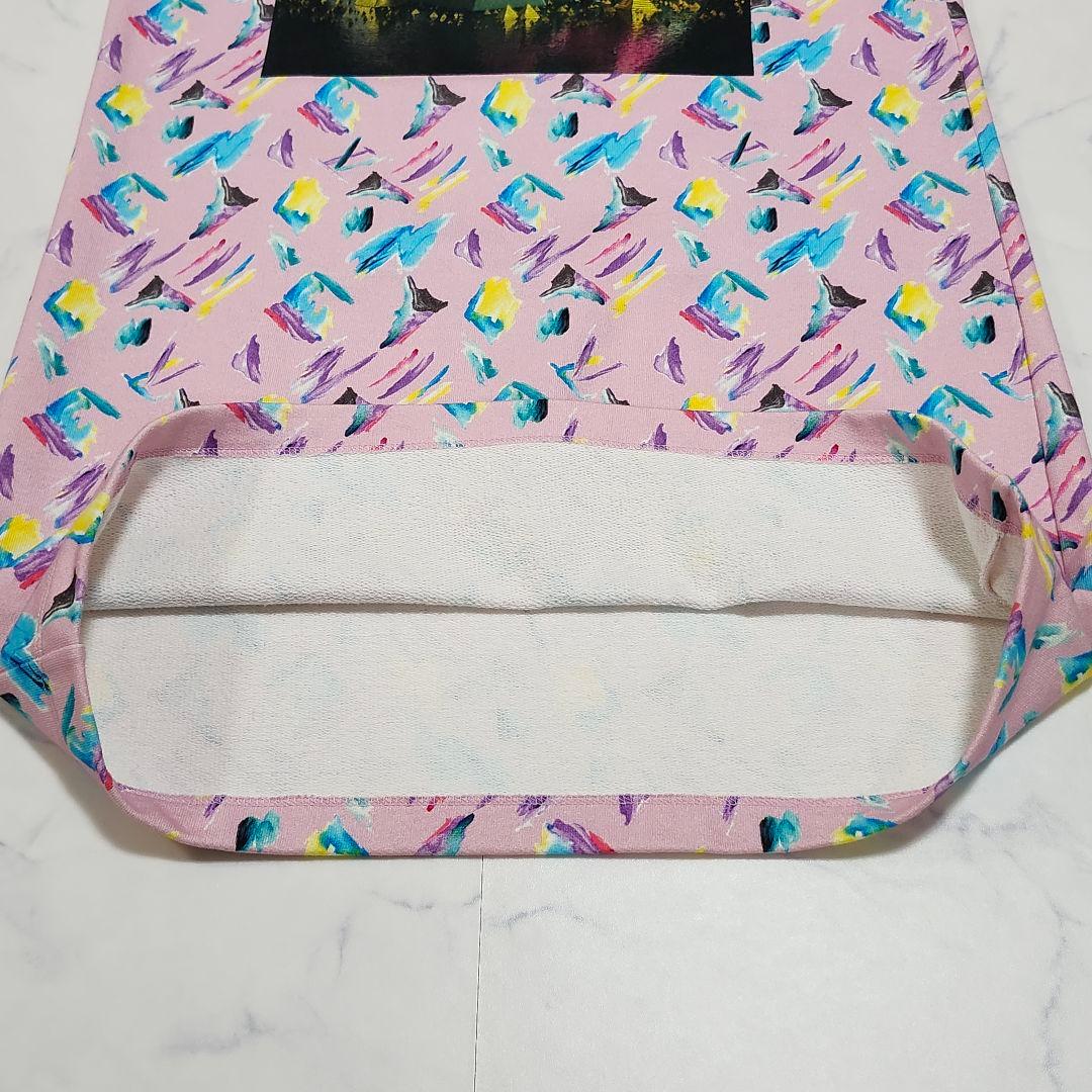 美品☆ルイヴィトン　半袖ワンピース　フォトプリント　総柄　M　ピンク