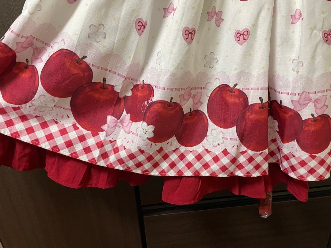 亞*夢様 【Chalmiere】　スウィーティ アップル JSK 白　新品　2/